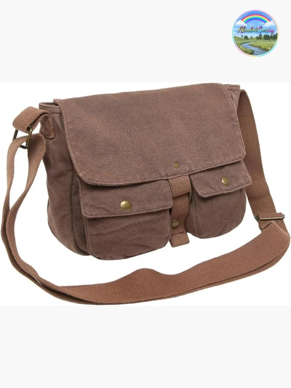Vintage Canvas Messenger Bag Crossbody Shoulder Satchel